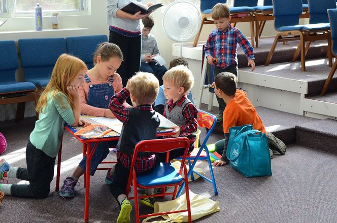 Photo: Kids' Corner in the Sanctuary