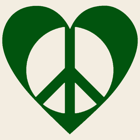 Image: Small Green Heart of Peace
