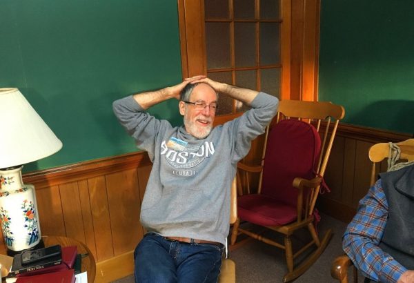 Photo: 2019 Heart of Peace Retreat in Maine - Pastor Steve relaxing