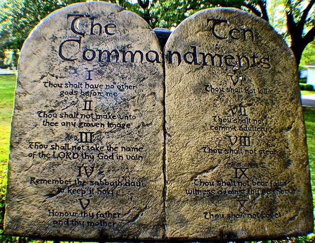 Photo: Ten Commandments