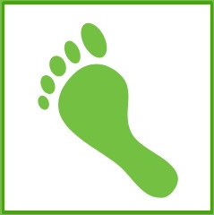 Image: Green Carbon footprint